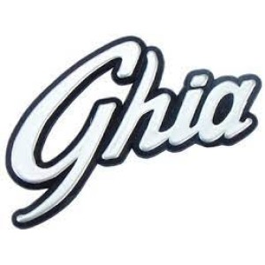 EMBLEMA GHIA FORD 94/97 CINZA