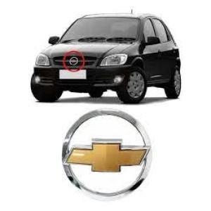 EMBLEMA GRADE CELTA/PRISMA CROMADO/DOURDO