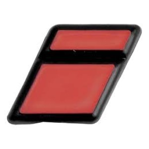 EMBLEMA (I) VW TODOS 91/96 VERMELHO COM FUNDO PRETO