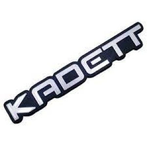 EMBLEMA (KADETT)  91/96 CINZA COM FUNDO PRETO