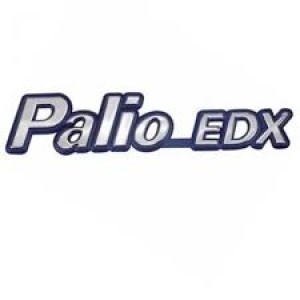 EMBLEMA (PALIO-EDX) 95/00 CROMADO COM FUNDO AZUL