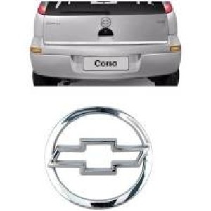 EMBLEMA (GRAVATA) CORSA HATCH 03/06 CROMADO (PORTA MALAS)
