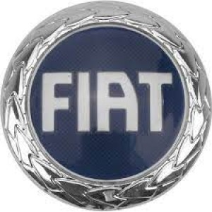 EMBLEMA (FIAT) PALIO 04/16 CROMADO E AZUL (PORTA MALAS)