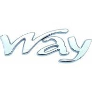 EMBLEMA (WAY) FIAT UNO WAY 11/16 CROMADO