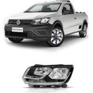 FAROL VW SAVEIRO G7 / GOL G8 17/20 DUPLO CROMADO ESQ